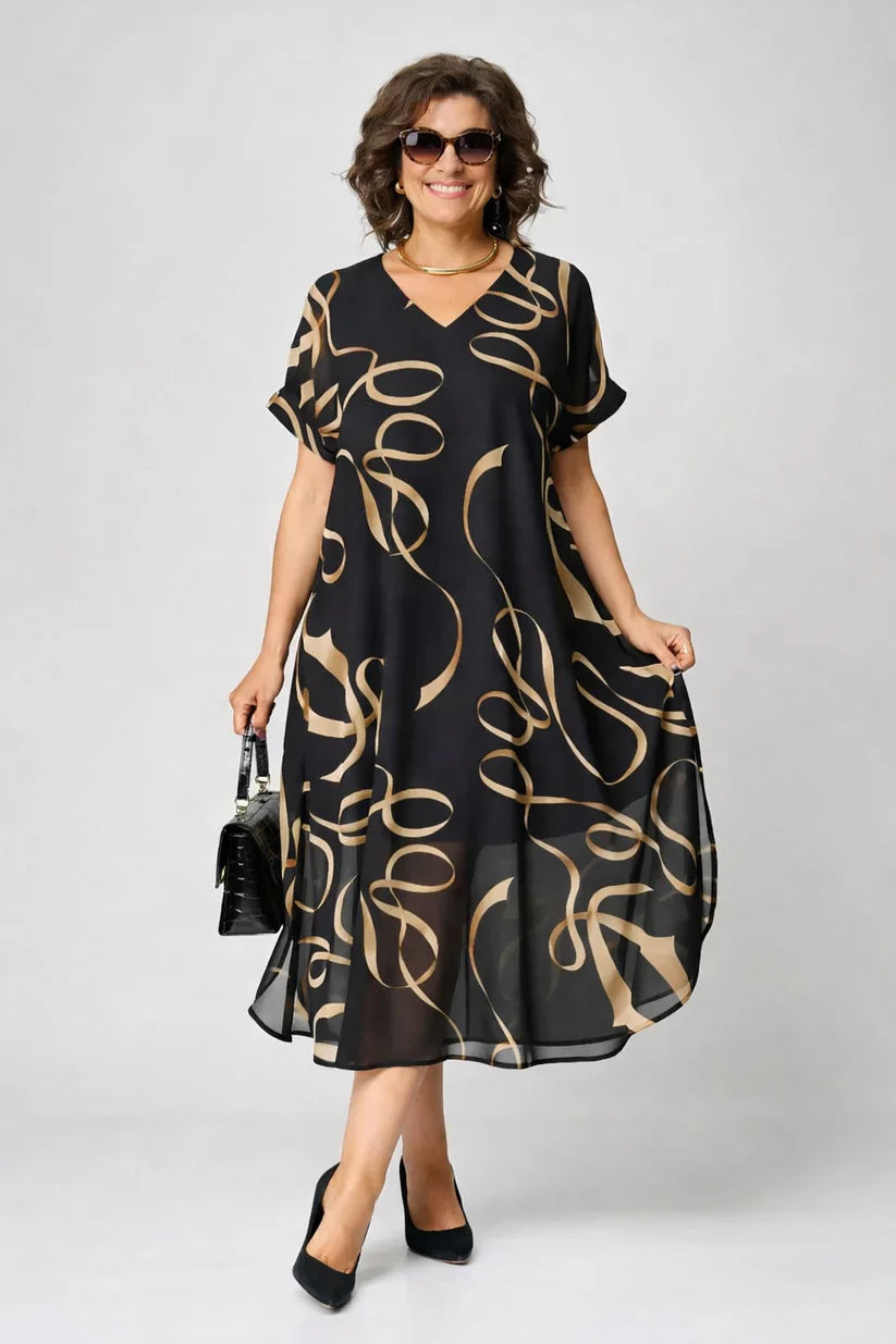 Noir Solméra™ Flow Dress