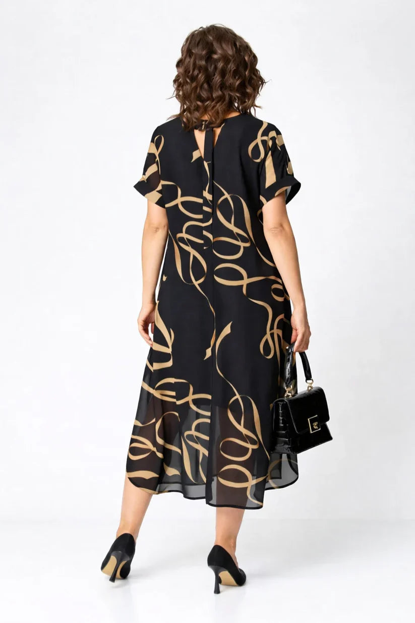Noir Solméra™ Flow Dress