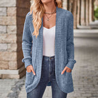 LUCILLE™ - Cozy Lightweight Long-Sleeve Open Front Cardigan